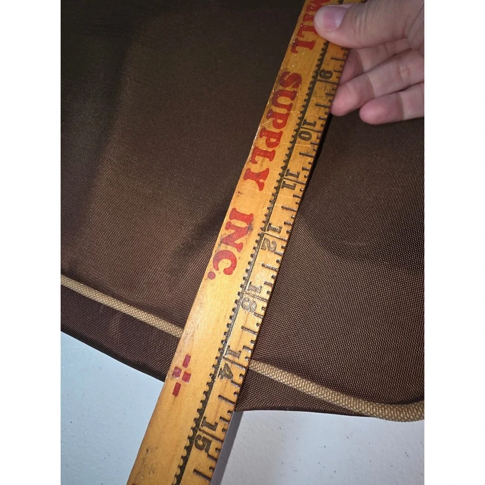 Lands End‎ Vintage Brown Nylon Briefcase Laptop Rigger Bag Travel Carry On